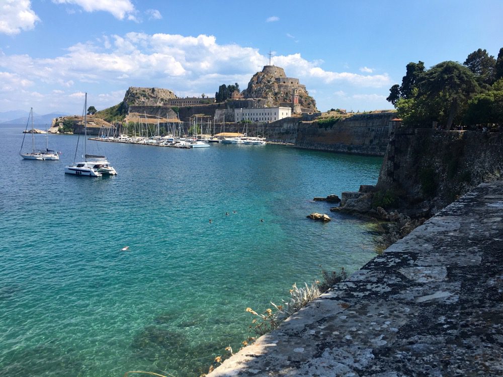 Korfu - Tag 1: Die Alte Venezianische Festung in Korfu-Stadt (Korfu, Ionische Inseln, Griechenland, 08.08.2022).